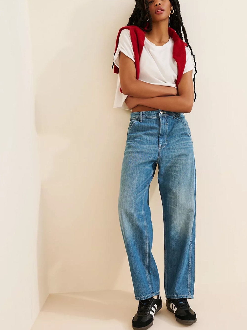 Free People We the Free Easton Low-Rise Workwear Jeans